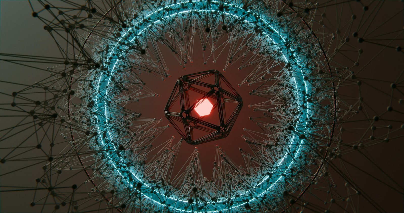 Forme géométrique abstraite, représentant la connexion mentale et l'immersion dans un roman sans images visuelles